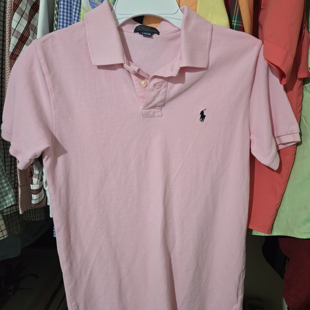Boys Ralph Lauren Light Pink Polo Shirt